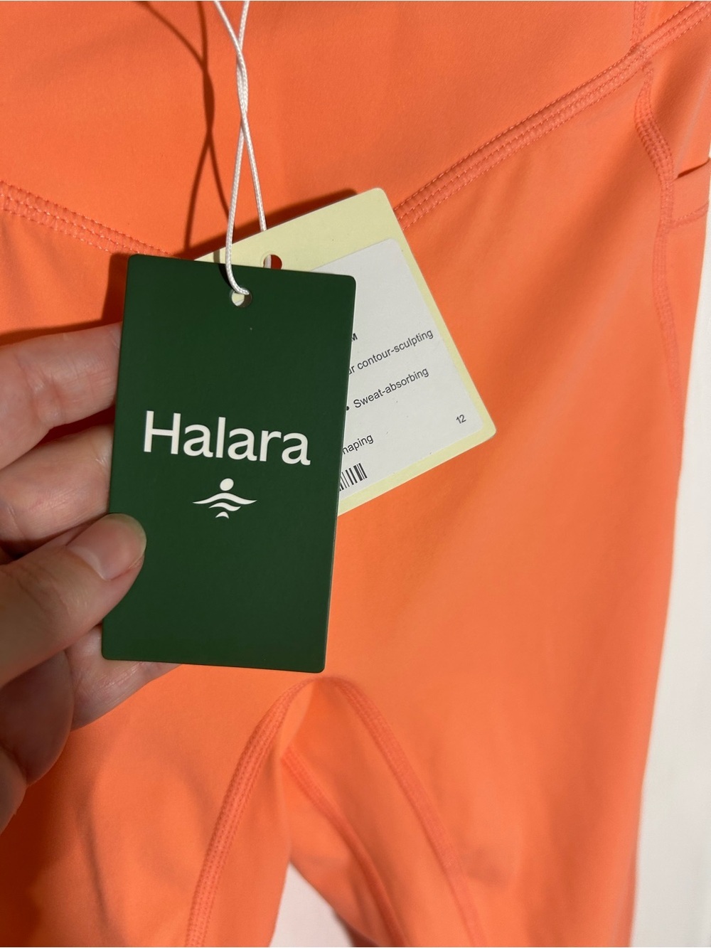 Halara UltaSculpt 7/8 length leggings. Size Small. NWT. Coral. High waist. Soft. - Picture 6 of 12